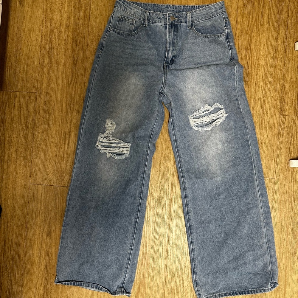SHEIN Oversized Denim Jeans